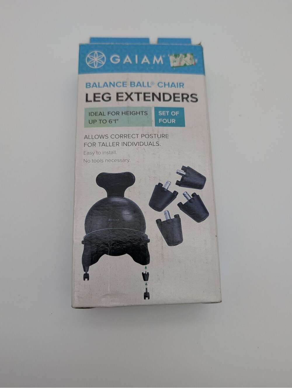 Gaiam Classic Balance Ball Chair Leg Extenders Compatible Classic Chair Backless
